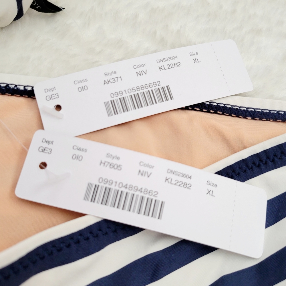J. Crew Classic Stripe Bikini Size XL - Picture 2 of 7
